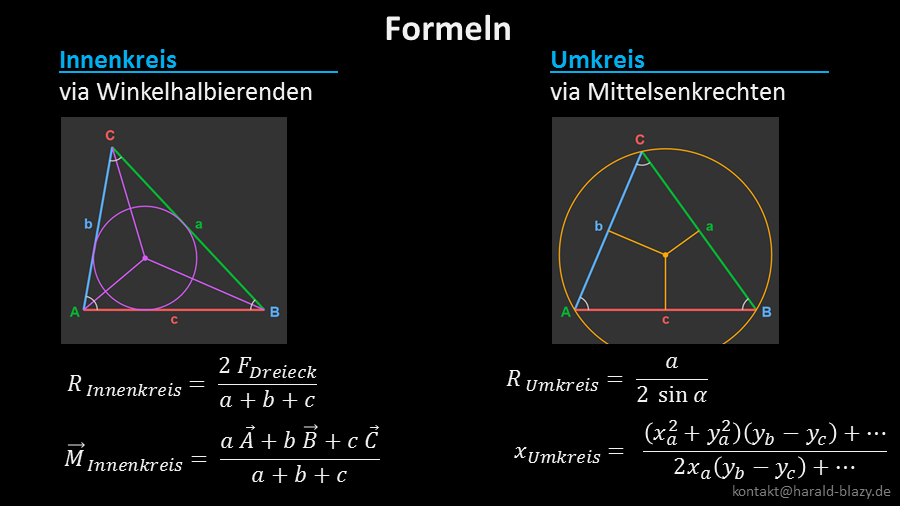 Konstruktionen und Formeln